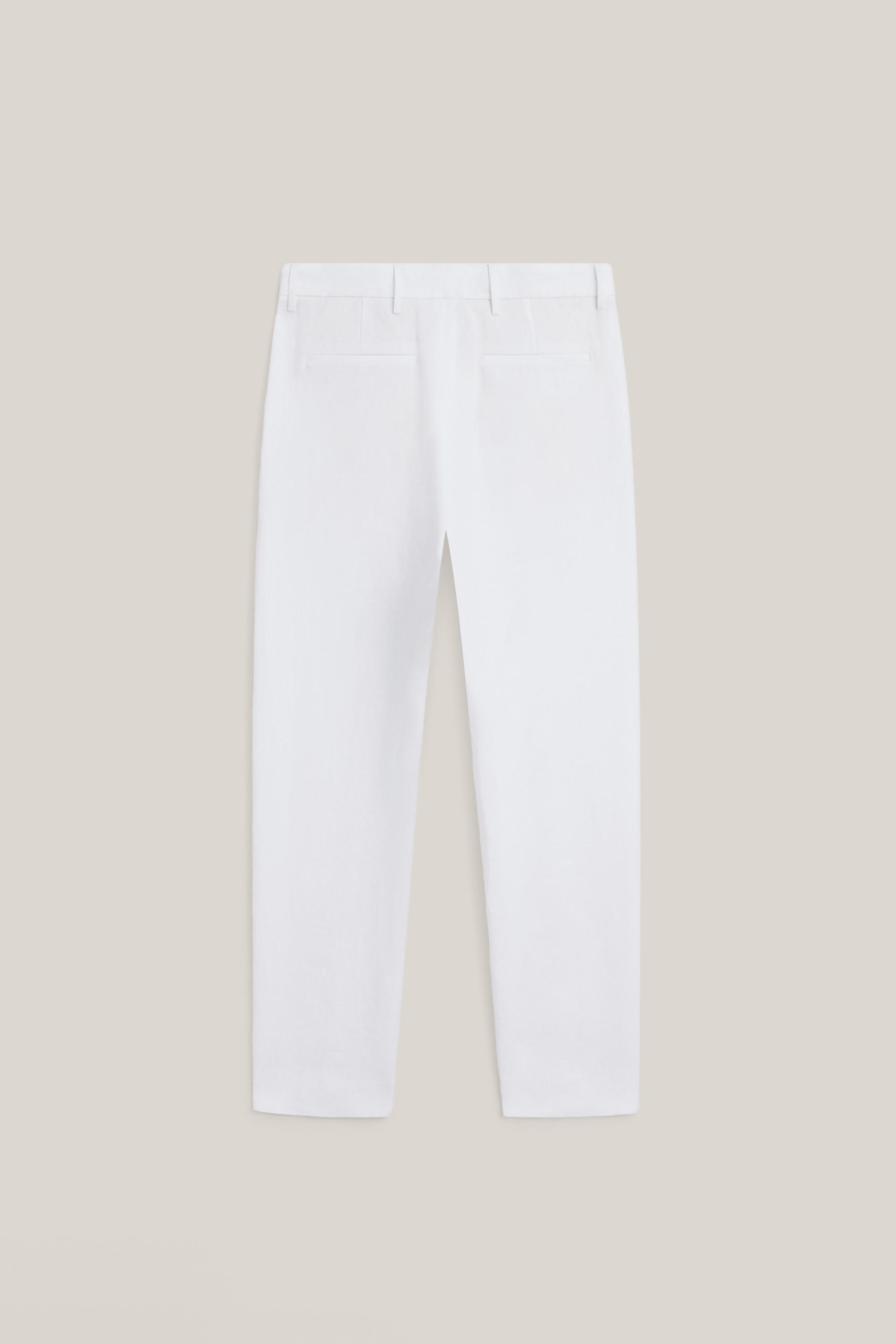 Linen trousers with double dart details - LIMITED EDITION